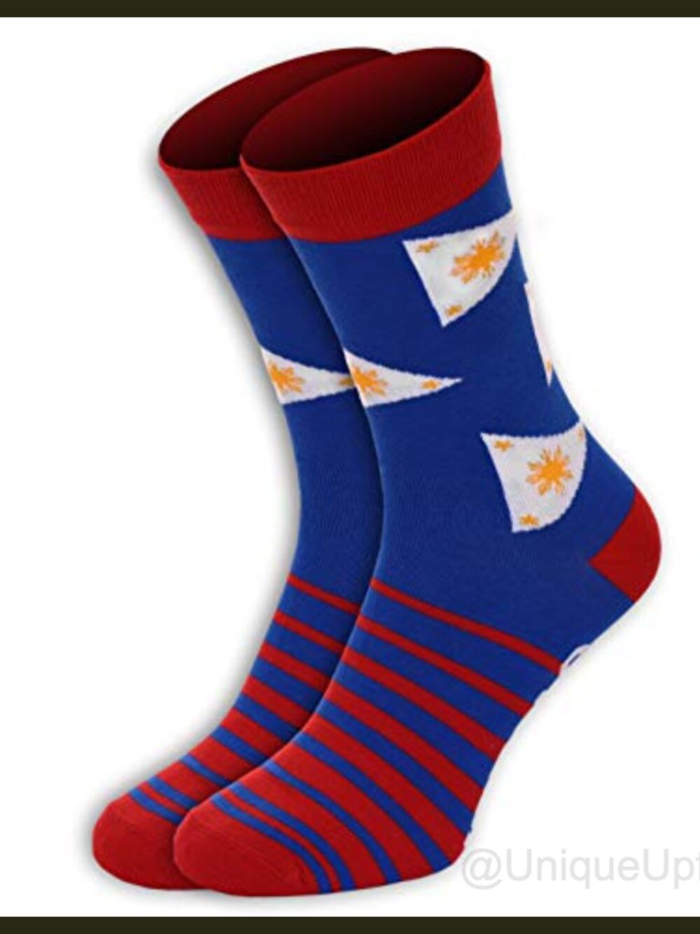 City-Themed Crew Socks Cotton Novelty Tube Socks